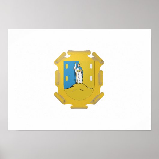 Vlag van San Luis Potosi Poster (Voorkant)