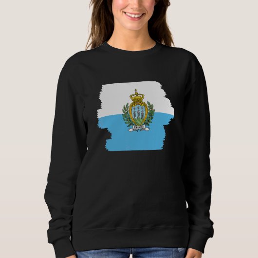 Vlag van San Marino 3 Trui (Voorkant)