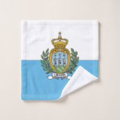 Vlag van San Marino Bad Handdoek (Wasdoekje)