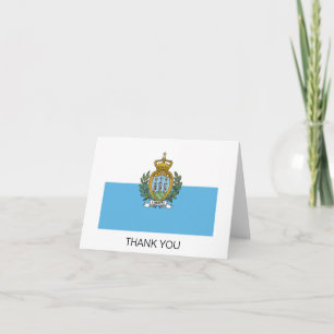 Vlag van San Marino Bedankkaart