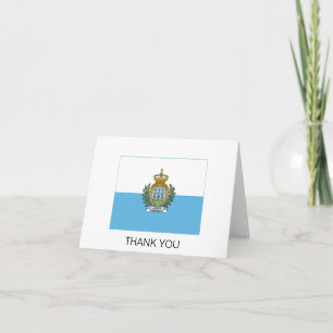 Vlag van San Marino Bedankkaart