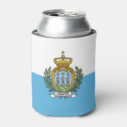 Vlag van San Marino Blikjeskoeler (Blikje Voorkant)