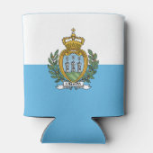 Vlag van San Marino Blikjeskoeler (Achterkant)