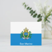 vlag van San Marino Briefkaart (Staand voorkant)