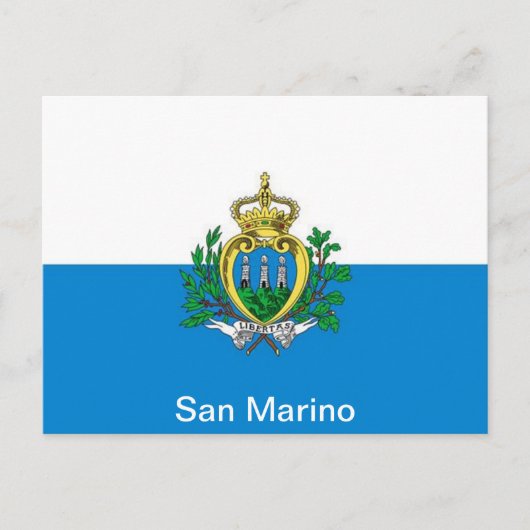 vlag van San Marino Briefkaart (Voorkant)