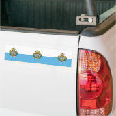Vlag van San Marino Bumpersticker (Op Truck)