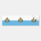 Vlag van San Marino Bumpersticker (Voorkant)