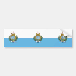 Vlag van San Marino Bumpersticker