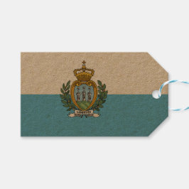 Vlag van San Marino Cadeaulabel