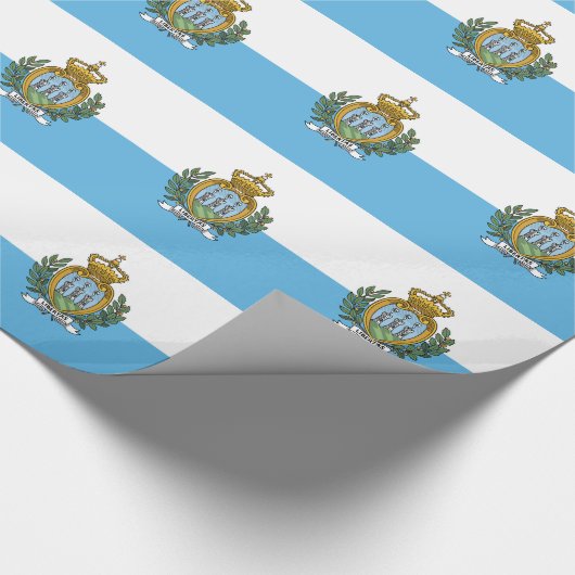 Vlag van San Marino Cadeaupapier (Hoek)