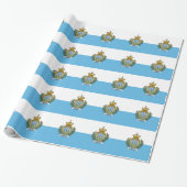 Vlag van San Marino Cadeaupapier (Uitgerold)