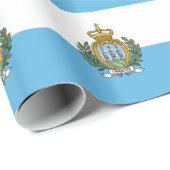 Vlag van San Marino Cadeaupapier (Rol Hoek)
