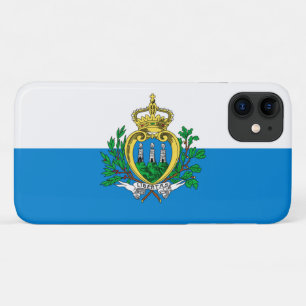 Vlag van San Marino Case-Mate iPhone Case