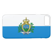 Vlag van San Marino Case-Mate iPhone Case (Achterkant (Horizontaal))