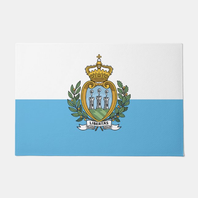 Vlag van San Marino Deurmat (Voorkant)