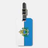 Vlag van San Marino - Easy ID Personal Bagagelabel (Voorkant verticaal)