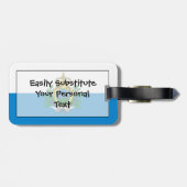 Vlag van San Marino - Easy ID Personal Bagagelabel (Achterkant horizontaal)