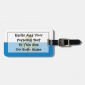 Vlag van San Marino - Easy ID Personal Bagagelabel (Voorkant horizontaal)