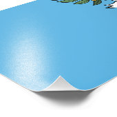 Vlag van San Marino Foto Afdruk (Hoek)