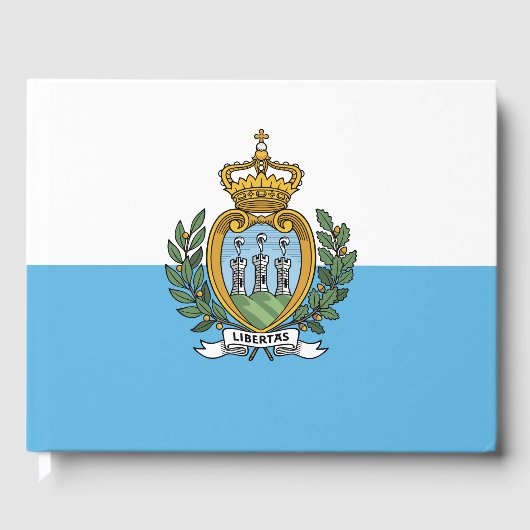 Vlag van San Marino Gastenboek (Voorkant)