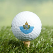 Vlag van San Marino Golfballen (Insitu Shirt)