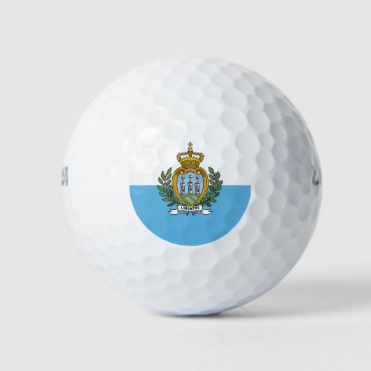 Vlag van San Marino Golfballen (Voorkant)