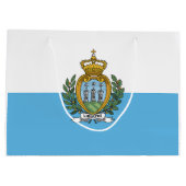 Vlag van San Marino Groot Cadeauzakje (Achterkant)