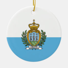 Vlag van San Marino Keramisch Ornament