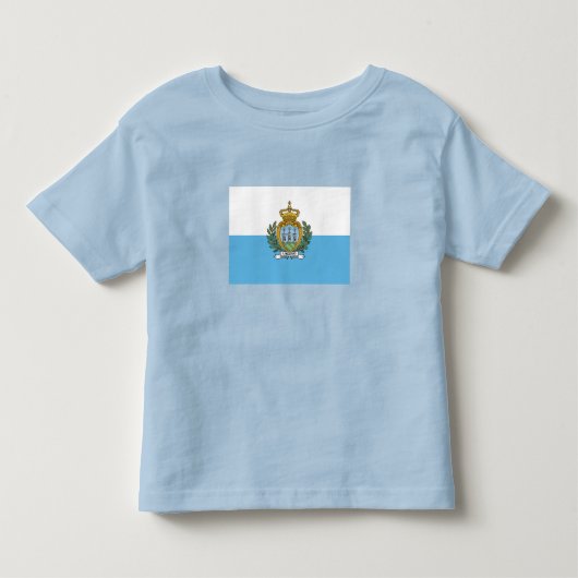 Vlag van San Marino Kinder Shirts (Voorkant)