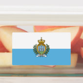 Vlag van San Marino Labels (Aangebracht)