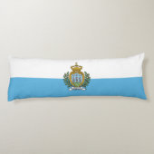 Vlag van San Marino Lichaamskussen (Achterkant)