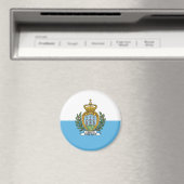 Vlag van San Marino Magneet (Insitu (Vaatwasser))