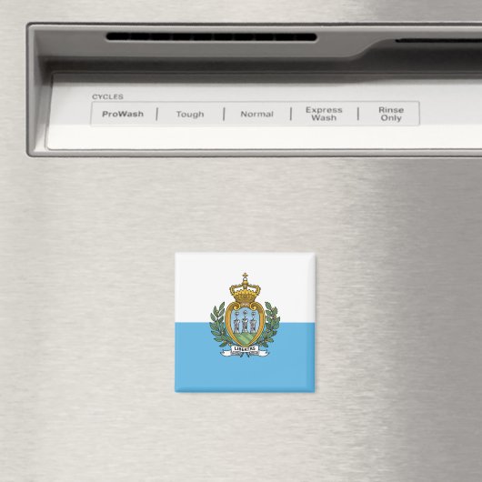 Vlag van San Marino Magneet (Insitu (Vaatwasser))