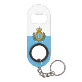 Vlag van San Marino Mini Flessenopener (Achterkant)