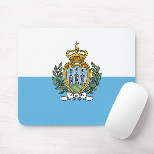 Vlag van San Marino Muismat (Met muis)