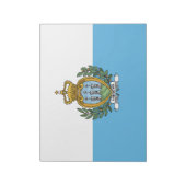 Vlag van San Marino Notitieblok (Linkerzijde)