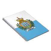 Vlag van San Marino Notitieboek (Rechterzijde)