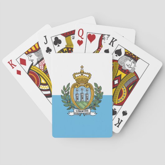 Vlag van San Marino Pokerkaarten (Achterkant)