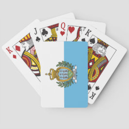 Vlag van San Marino Pokerkaarten