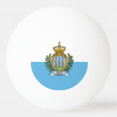 vlag van San Marino/Sammarinese Pingpongbal (Achterkant)