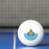 vlag van San Marino/Sammarinese Pingpongbal (Net)