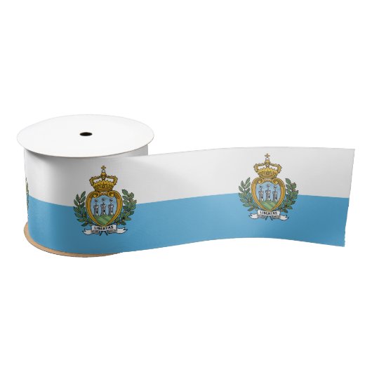 Vlag van San Marino Satijnen Lint (Spoel)