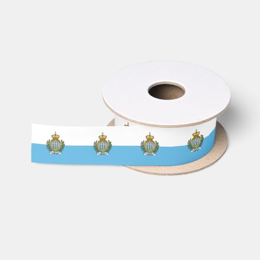 Vlag van San Marino Satijnen Lint (Spoel)