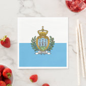 Vlag van San Marino Servet (Insitu)