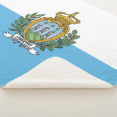 Vlag van San Marino Sherpa Deken (3/4)
