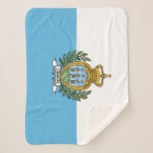 Vlag van San Marino Sherpa Deken (Voorkant)