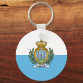 Vlag van San Marino Sleutelhanger (Voorkant)