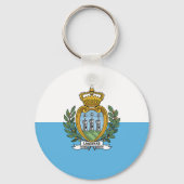 Vlag van San Marino Sleutelhanger (Achterkant)