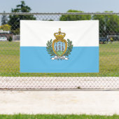 Vlag van San Marino Spandoek (Insitu)
