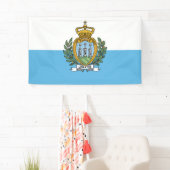 Vlag van San Marino Spandoek (Insitu)